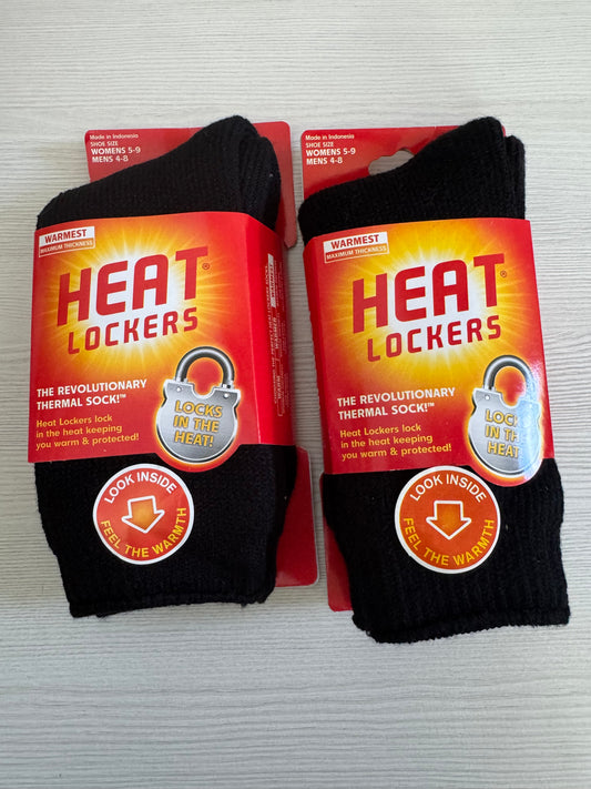Heat Lockers warmest max thickness unisex thermal socks with brushed lining and red packaging