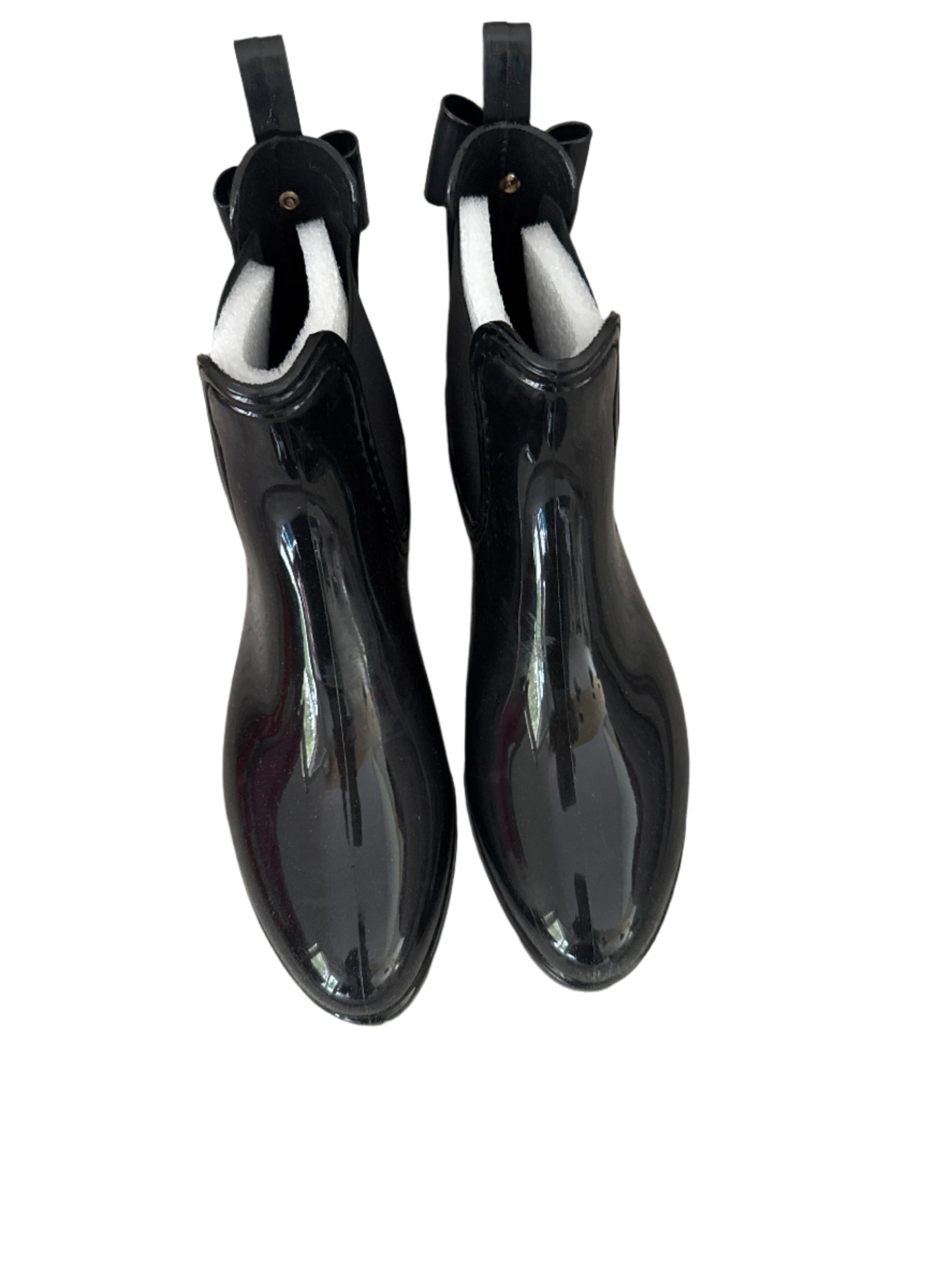 Black waterproof ankle rain boots size 9 by Catherine Malandrino with box