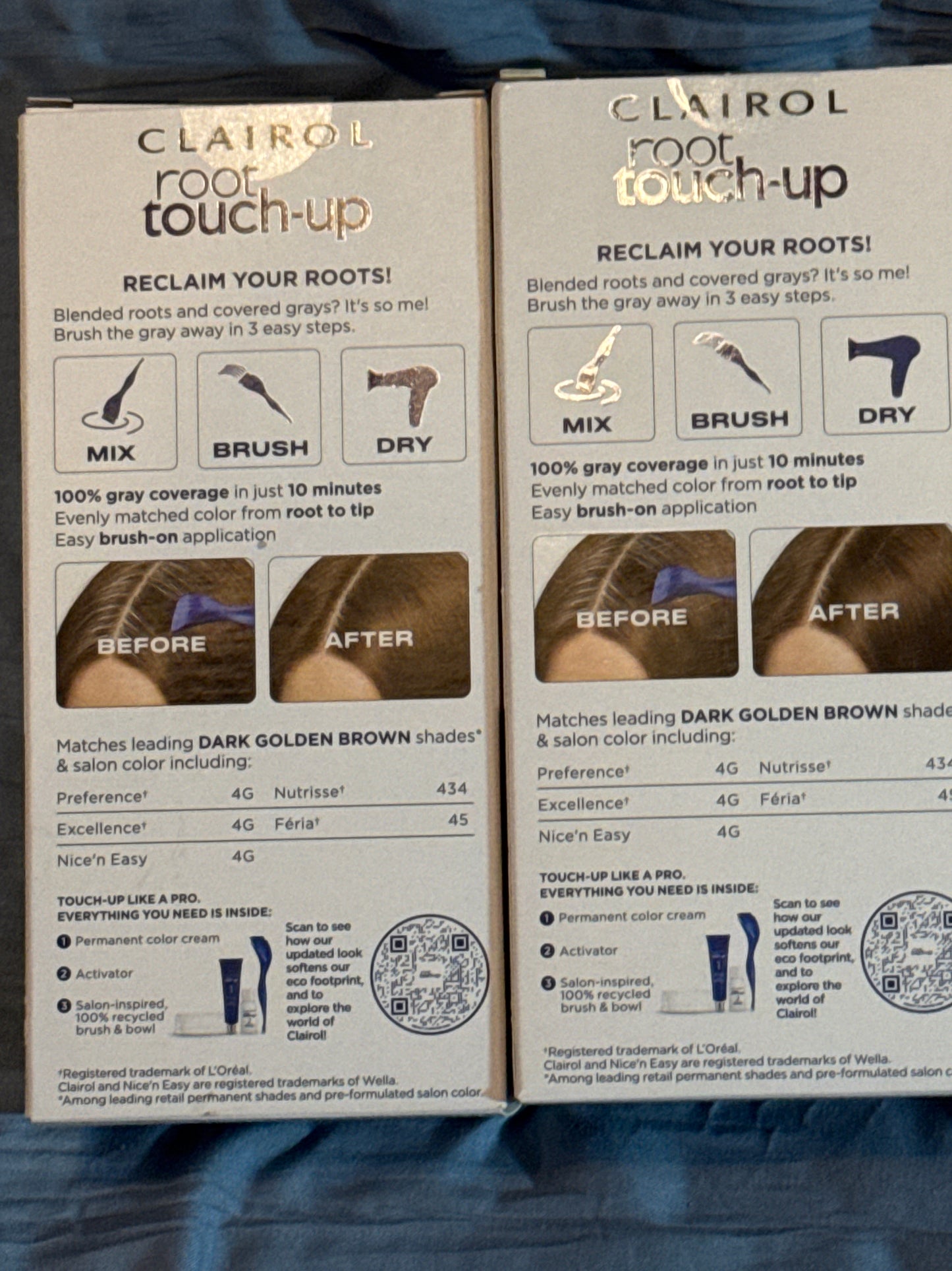 Clairol Root Touch Up Permanent Hair Color Dark Golden Brown              RTU-4G