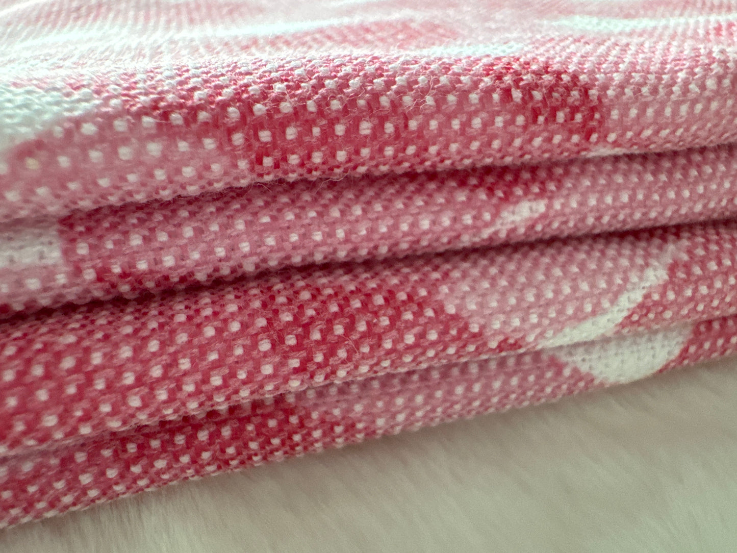 Set of 2 Oversized Turkish Cotton Kitchen Towels | Valentine's Day Collection, 20"x30"