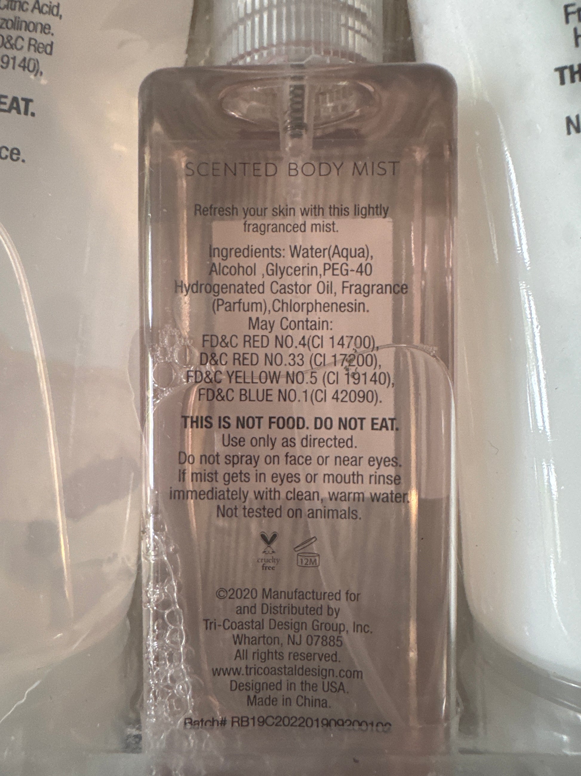 Simple Pleasures full-size rosewater peony body care set with lotion, mist, and shower gel in reusable zip pouch