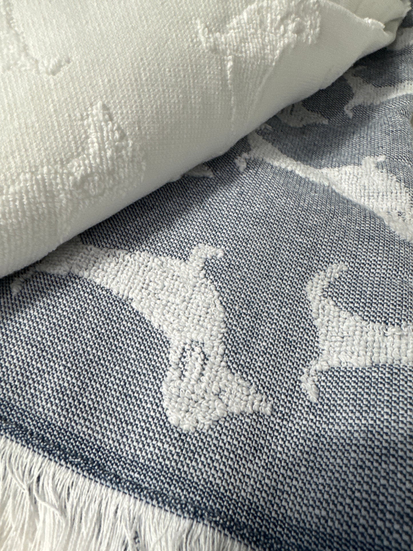 Set of 3 Oversized Turkish Cotton Towels – Dog Design, 20” x 30”