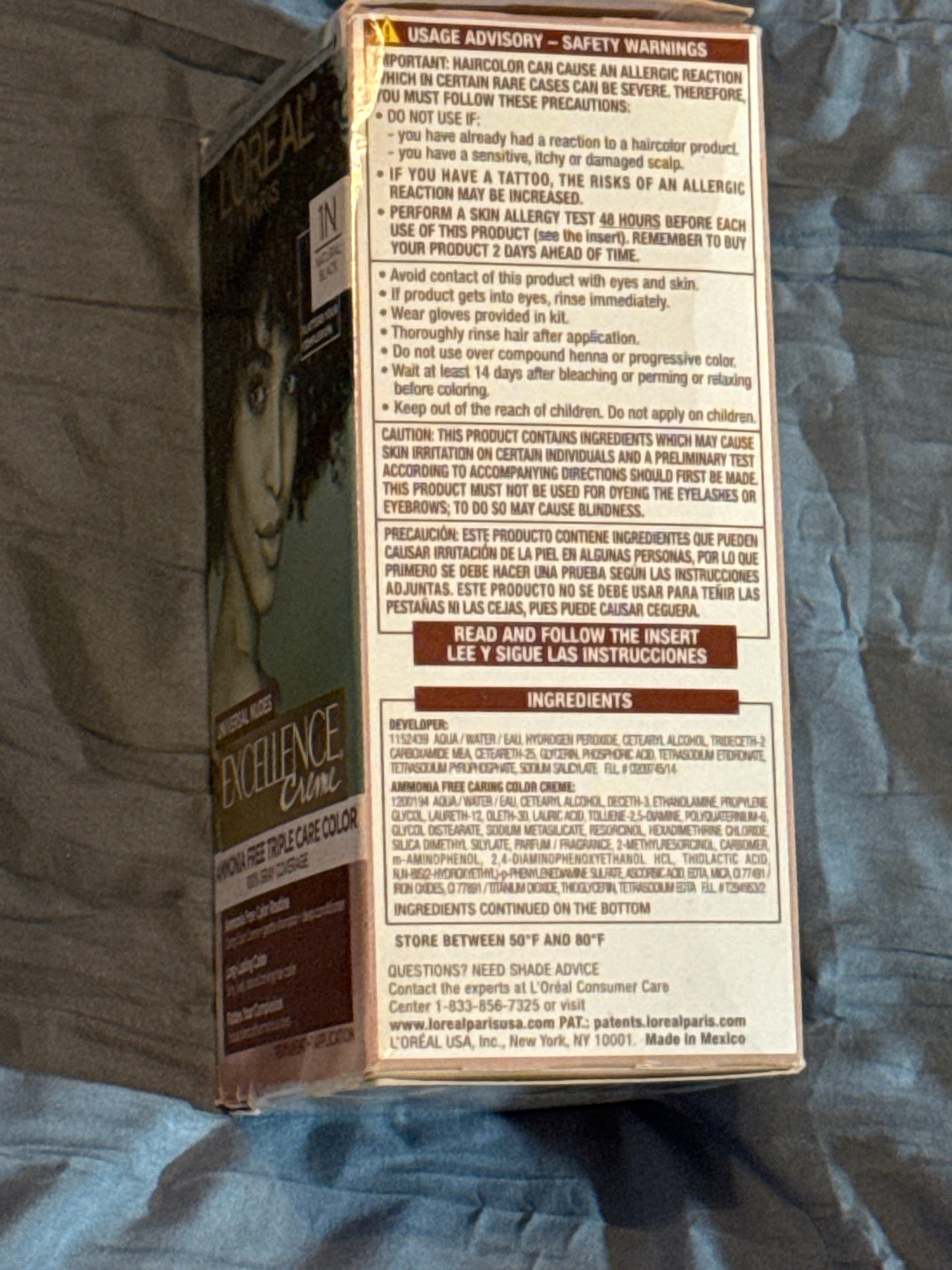 L’Oréal 1N hair color ammonia free