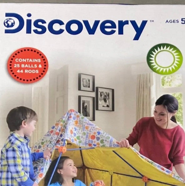 Discovery construction fort 69- piece build and play