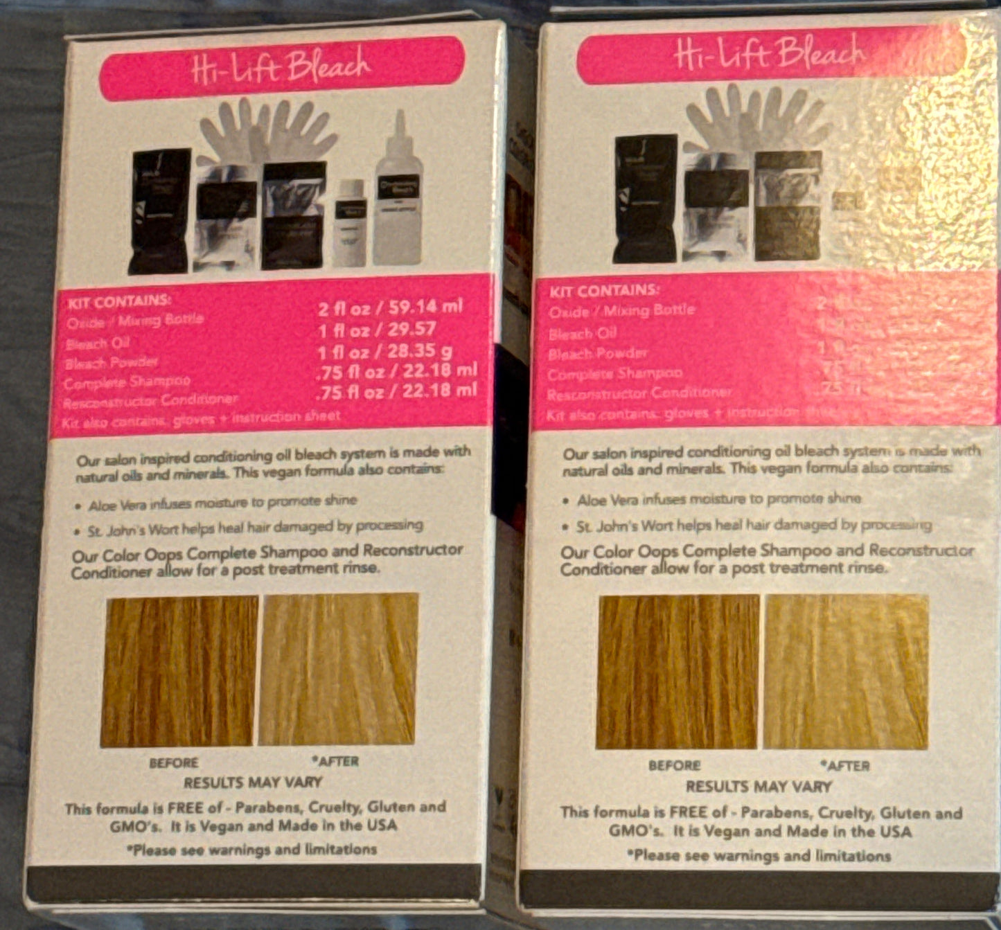 Hi-Lift Conditioning Bleach Kit with conditioning oils for hair lightening and moisture support