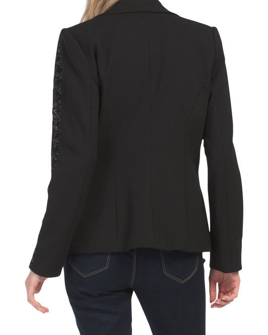 BAILEY 44 Brooke Sequin Jacket Size 0 Black
