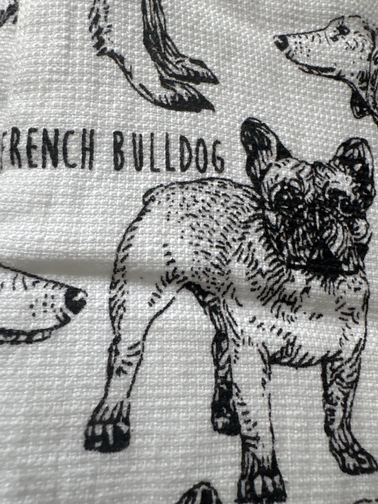 Set of 2 Kitchen Towels | Dog Theme, Eco-Friendly Cotton | 18" x 28"