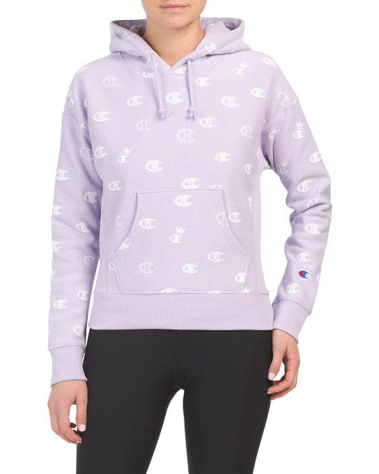 CHAMPION Reverse Weave Pullover Hoodie Size S Rose Violet Lavender