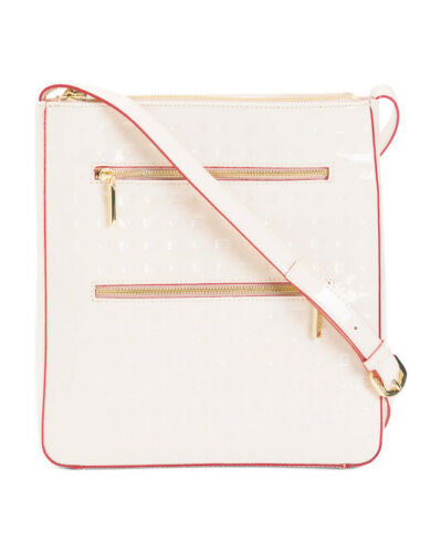 Crossbody Handbag Italy Nude white fuchsia line Arcadia