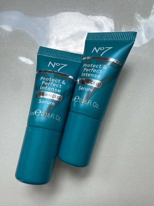 No7 Protect & Perfect Intense Advanced Serum mini travel tubes – 0.16 fl oz each