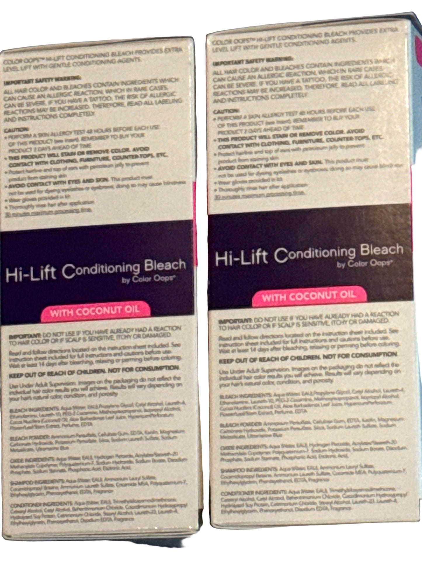 Hi-Lift Conditioning Bleach Kit with conditioning oils for hair lightening and moisture support
