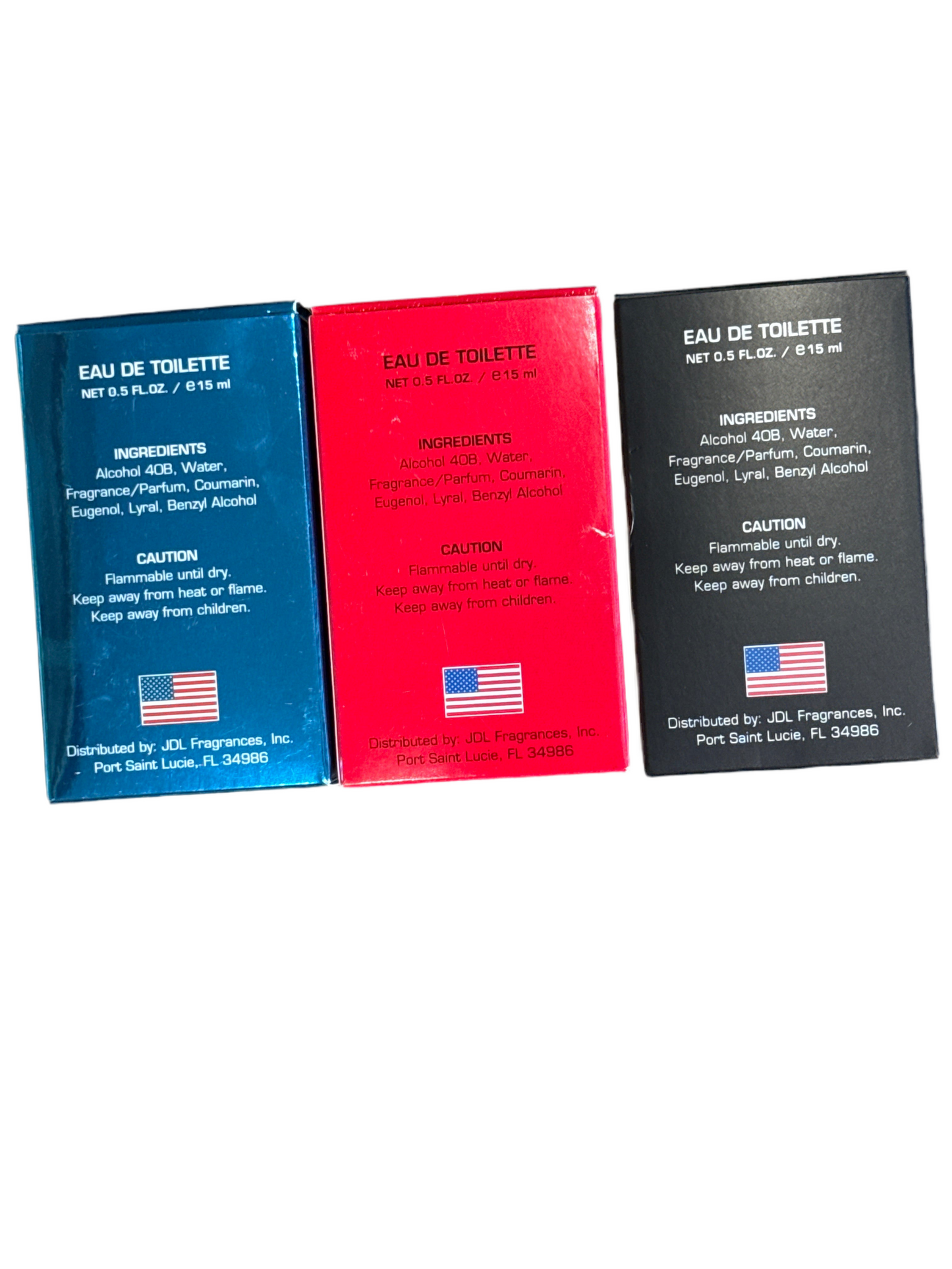 Men’s 3-Piece Eau de Toilette Set – Champion, Blaze, Active – 0.5 oz Each