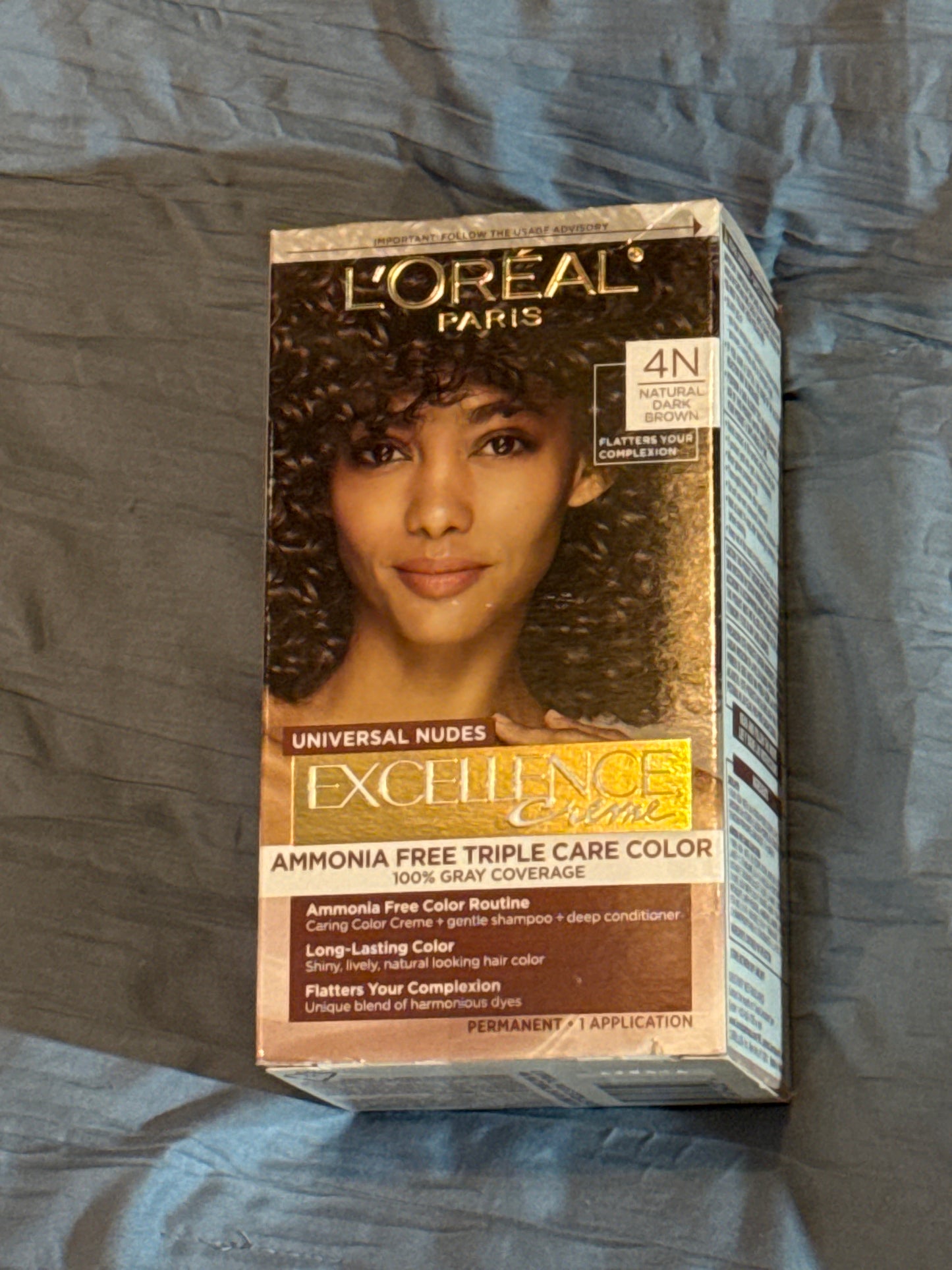 LOréal Paris Excellence, Hair Color Dye 4N Natural Dark Brown