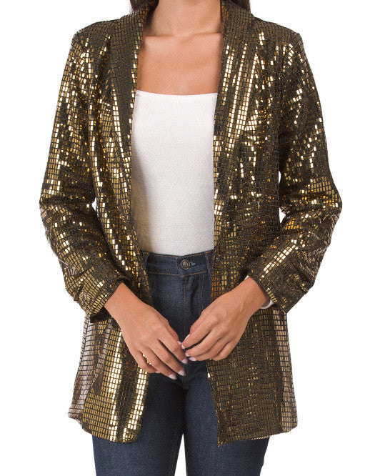 WDNY Glitz Jacket Size L Gold
