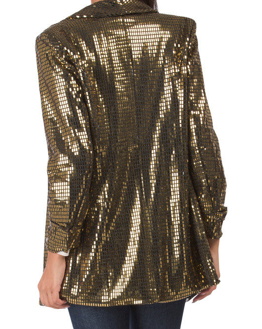 WDNY Glitz Jacket Size L Gold
