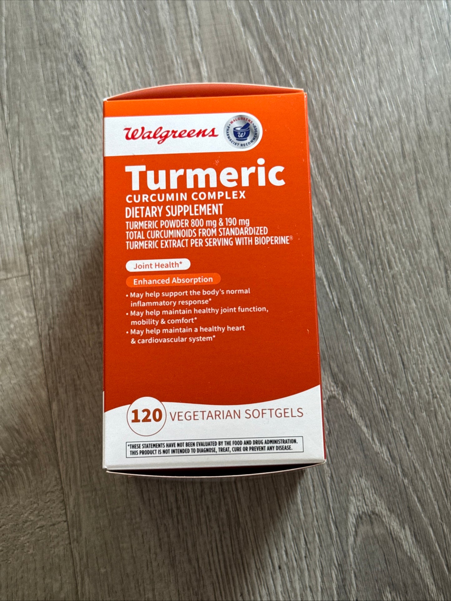 Turmeric vegetarian softgels 120 count