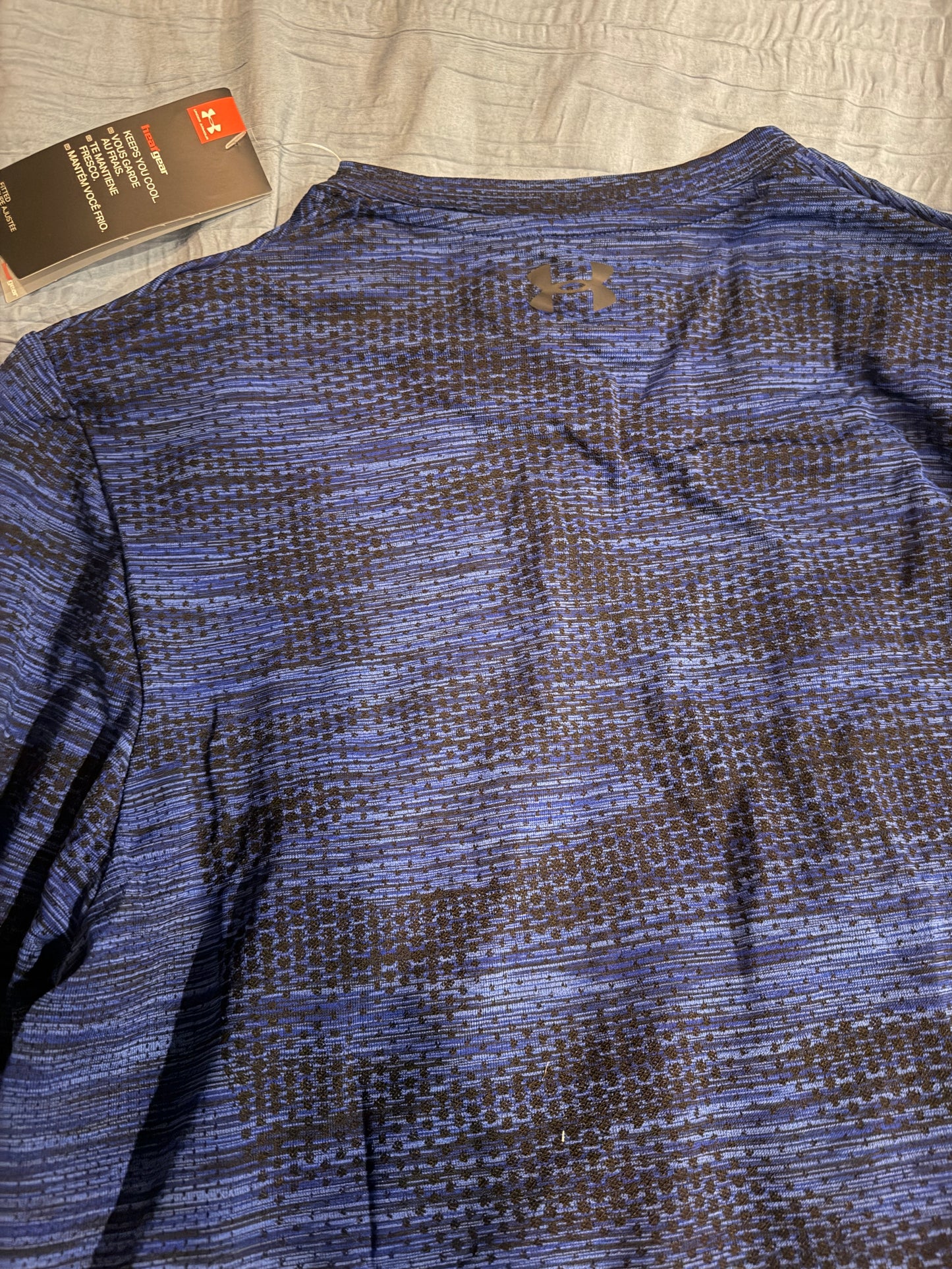 Under Armour Men’s UA Tech Vent 1/2 Zip Long Sleeve Training Top Blue Black Medium