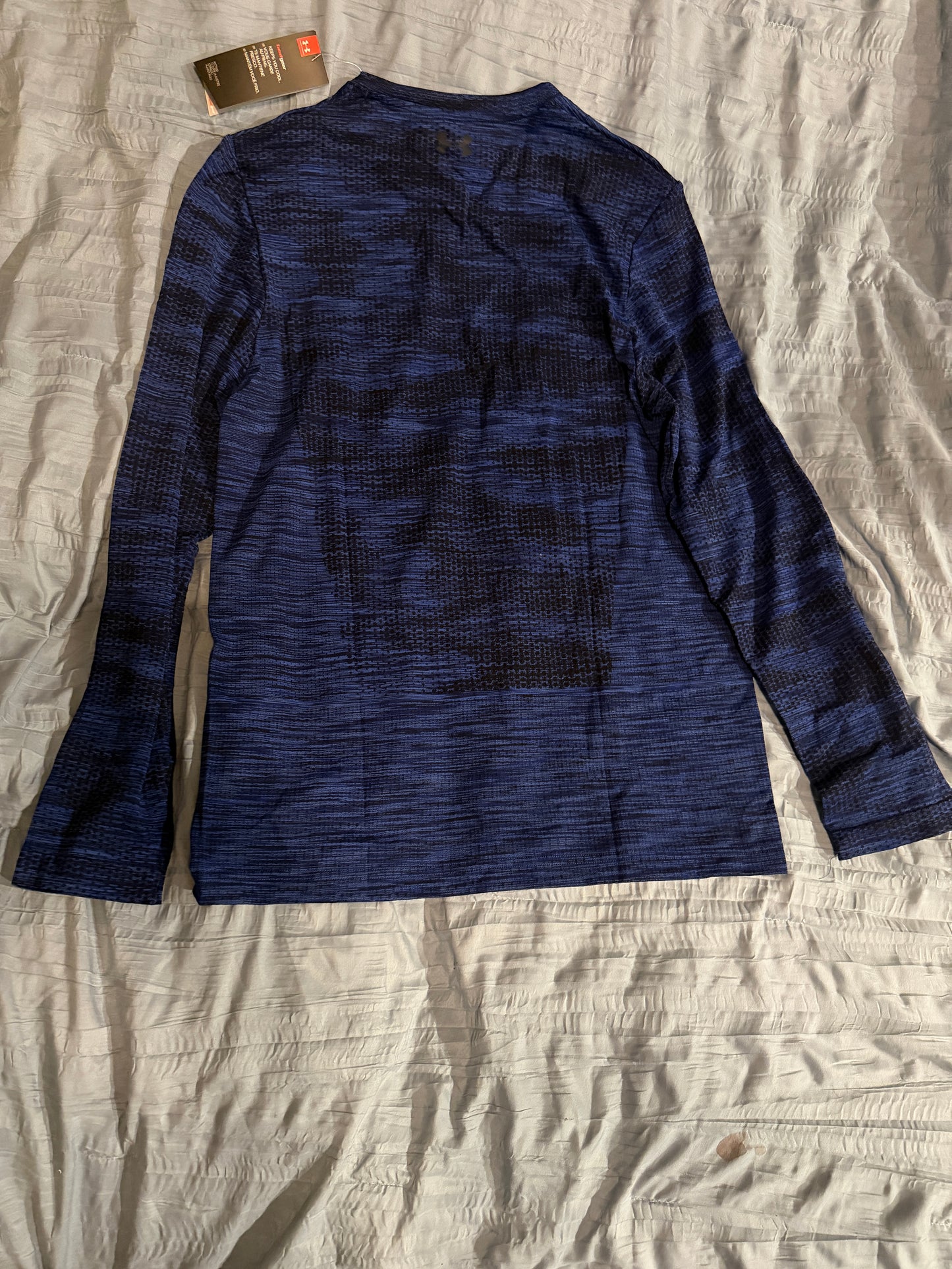 Under Armour Men’s UA Tech Vent 1/2 Zip Long Sleeve Training Top Blue Black Medium