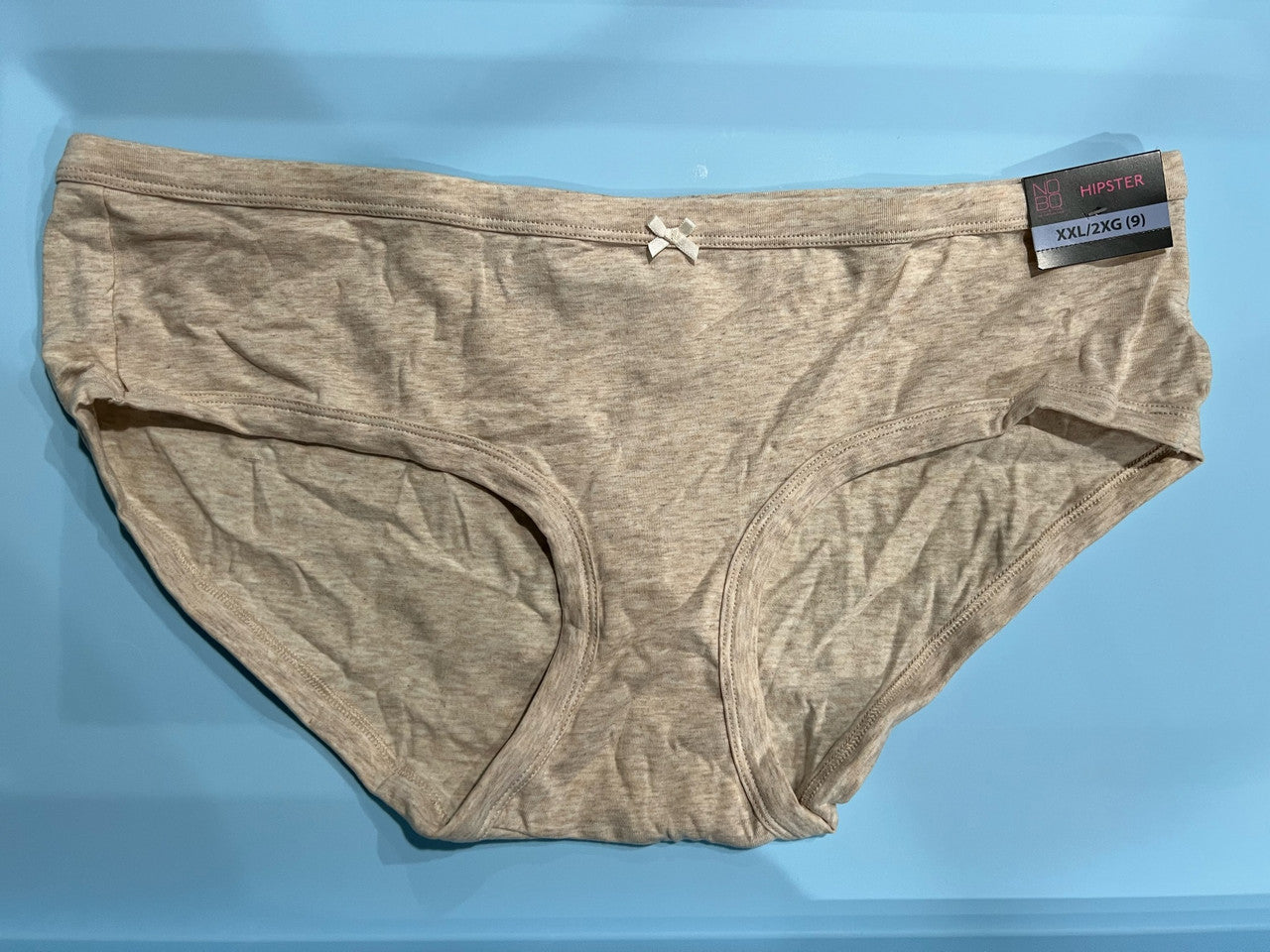 No Boundaries HIPSTER panties XL/  2XL / 3XL oat heather