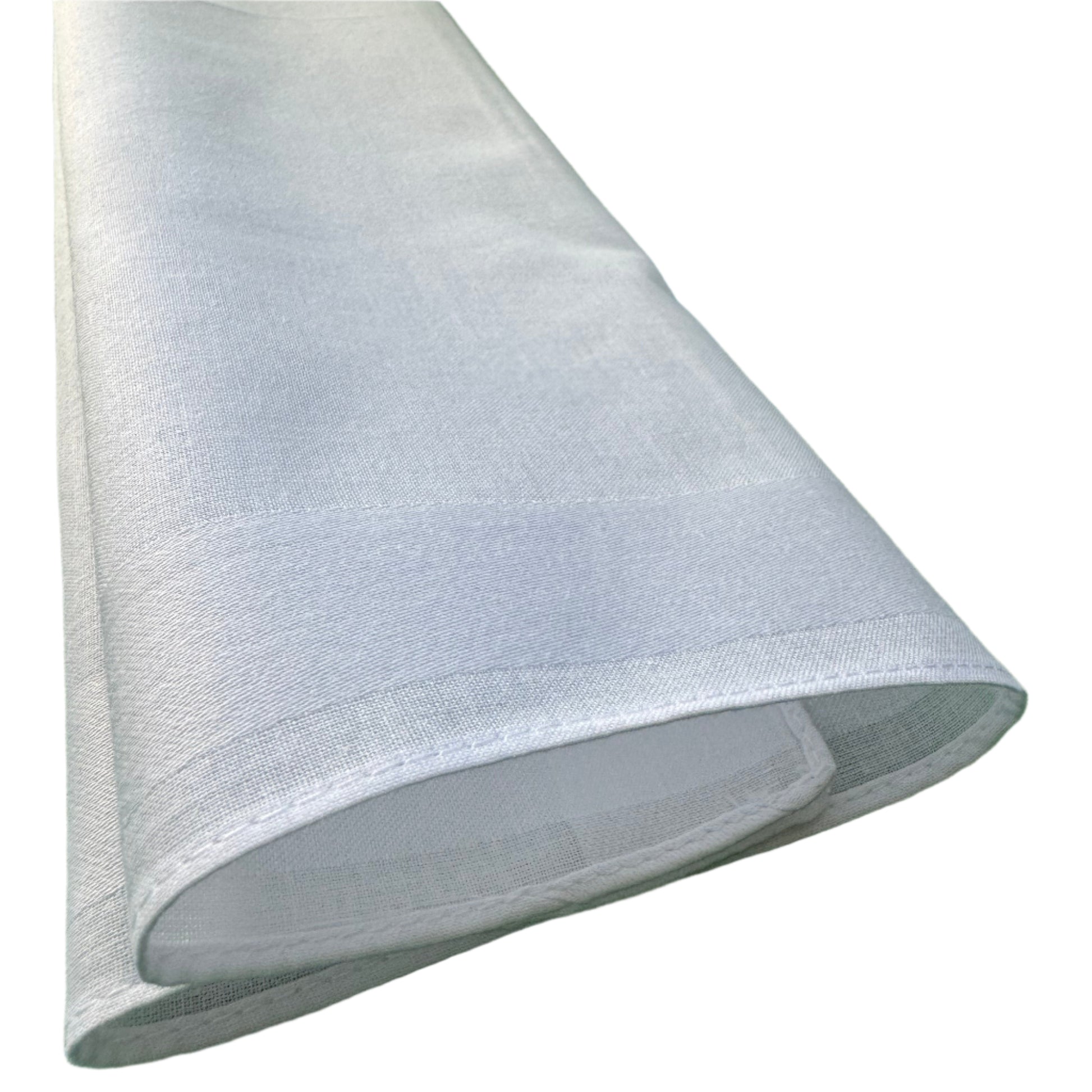 Monarch Linens white polyester satin napkins set of eight 16 x 16 inches lightweight decorative cloth napkins for weddings and formal table settings