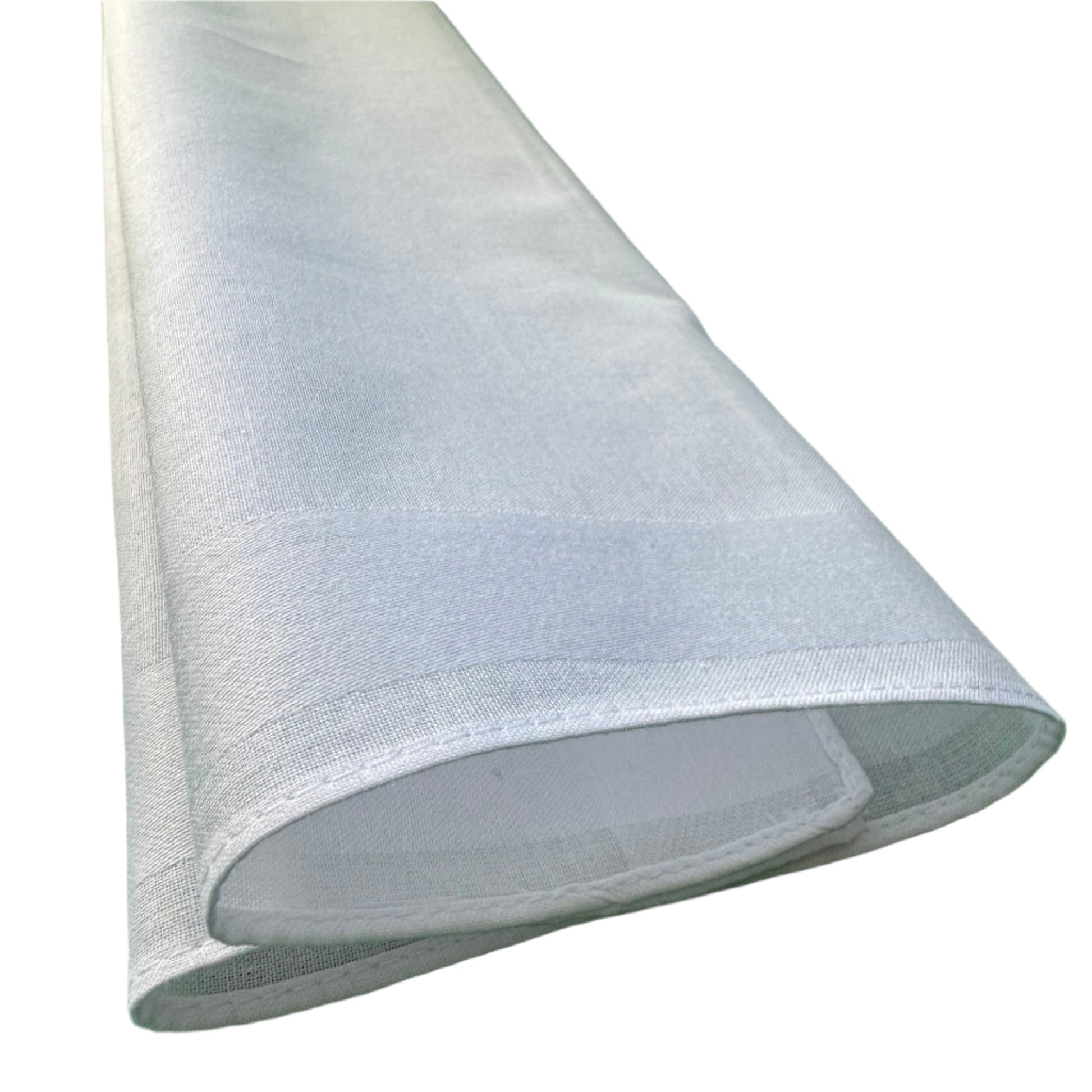 Monarch Linens white polyester satin napkins set of eight 16 x 16 inches lightweight decorative cloth napkins for weddings and formal table settings