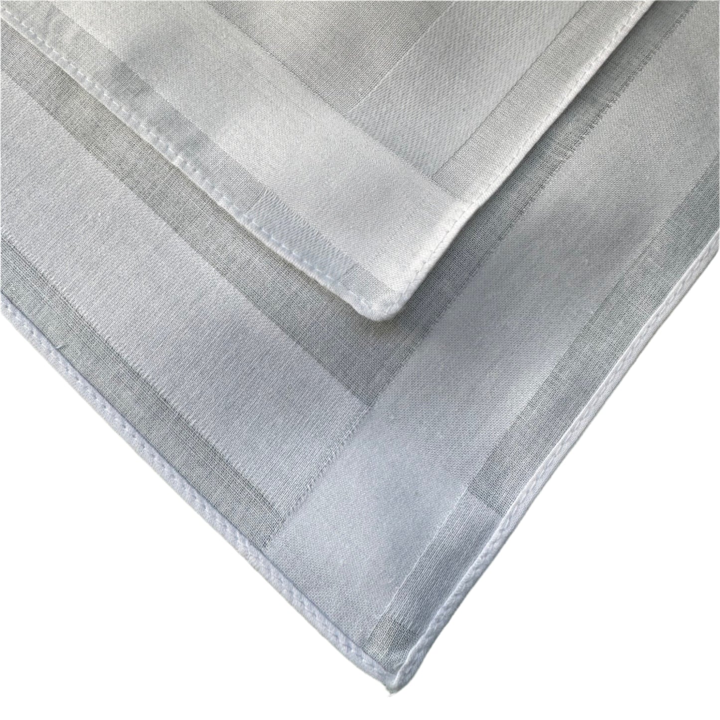 Monarch Linens white polyester satin napkins set of eight 16 x 16 inches lightweight decorative cloth napkins for weddings and formal table settings