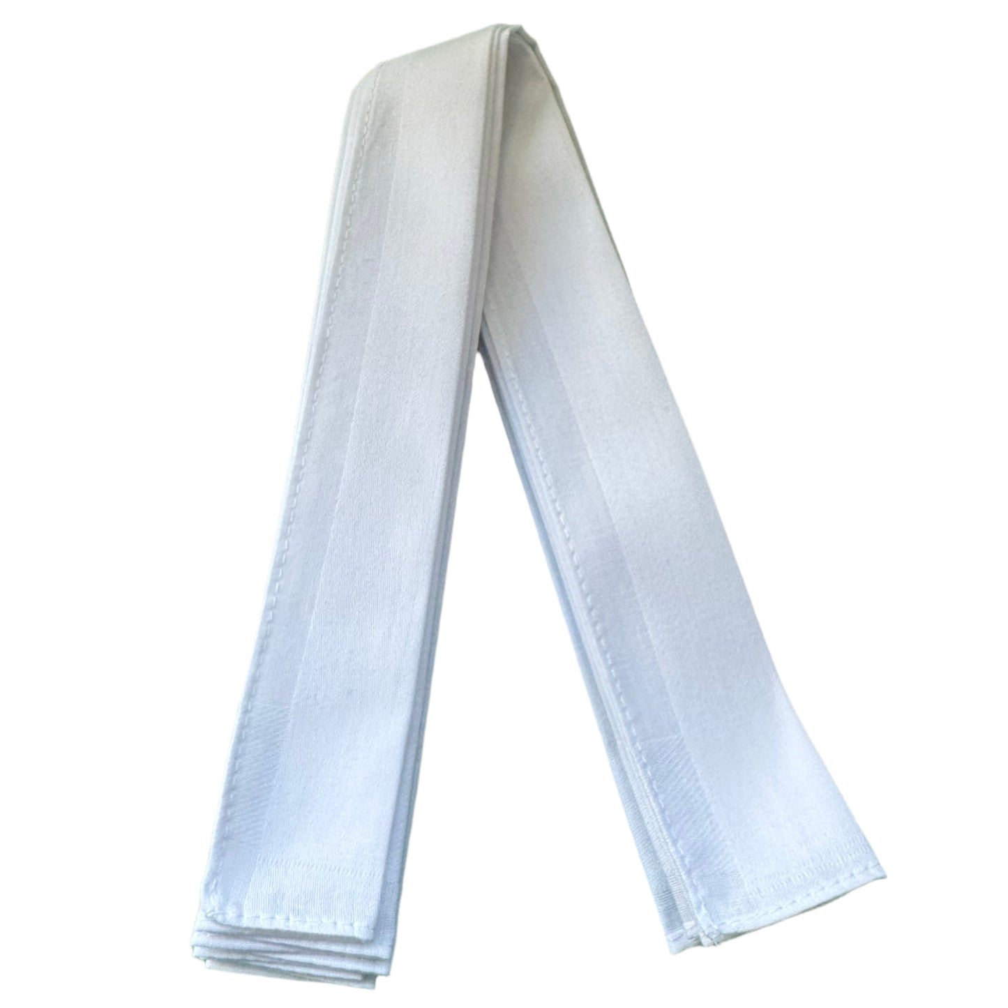 Monarch Linens white polyester satin napkins set of eight 16 x 16 inches lightweight decorative cloth napkins for weddings and formal table settings