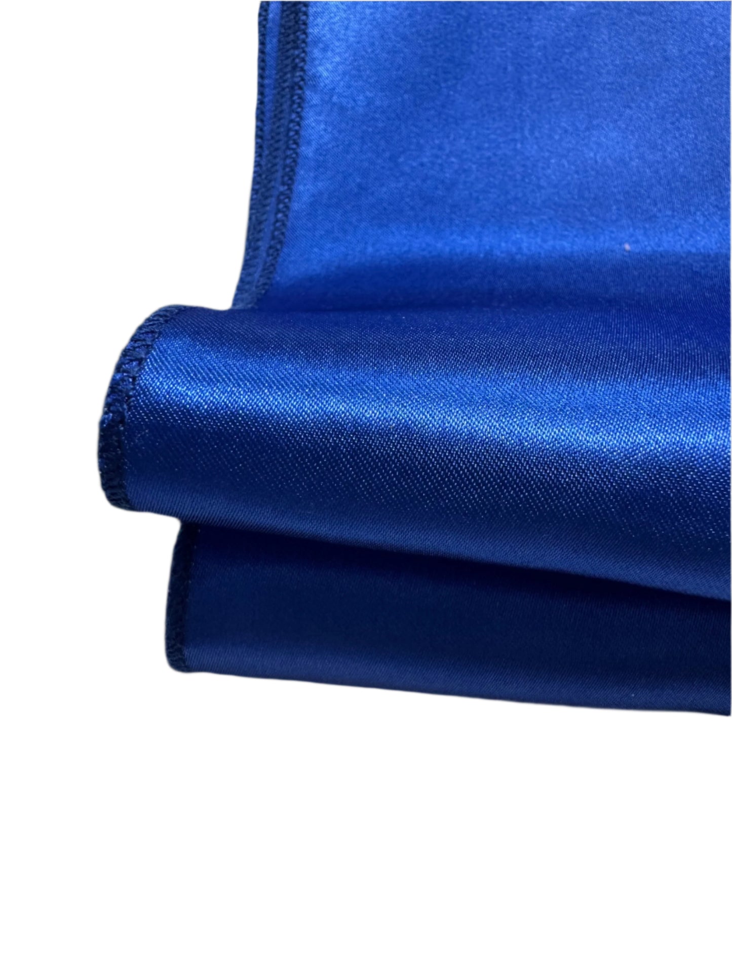 Majestic Sapphire satin cloth napkins 12 x 12 set of 10 by Monarch Linens with smooth polyester satin finish