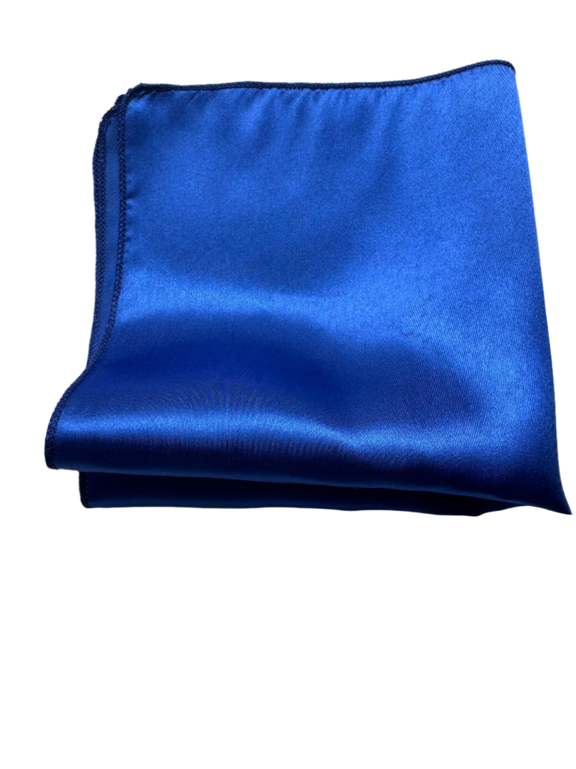 Majestic Sapphire satin cloth napkins 12 x 12 set of 10 by Monarch Linens with smooth polyester satin finish