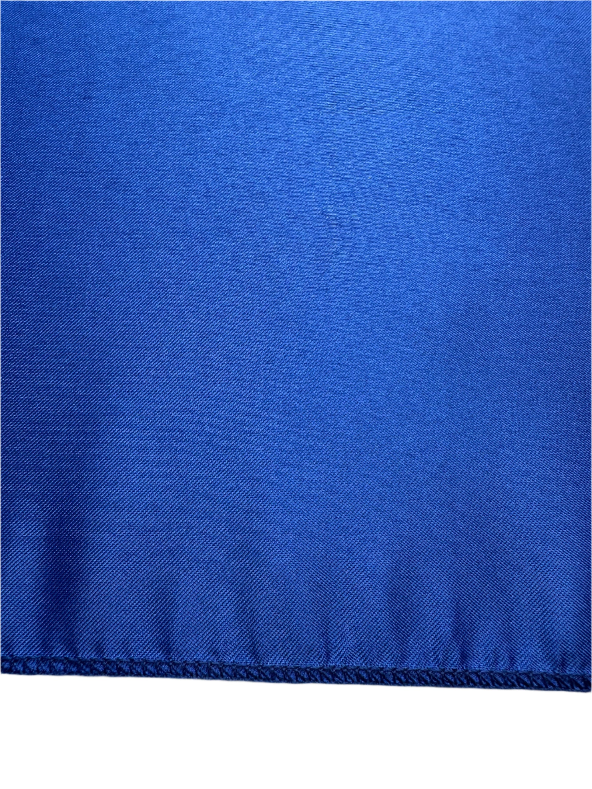 Majestic Sapphire satin cloth napkins 12 x 12 set of 10 by Monarch Linens with smooth polyester satin finish