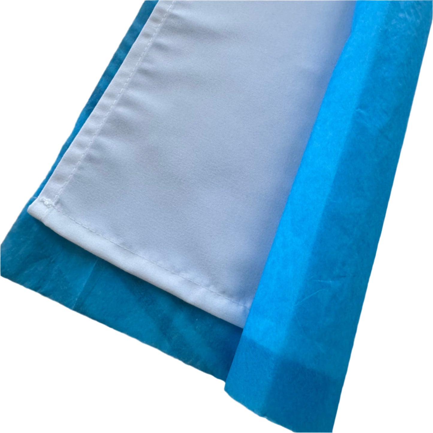 White polyester cloth napkins 18 x 18 inches set of eight by Monarch Linens shown folded and styled for formal and everyday table settings