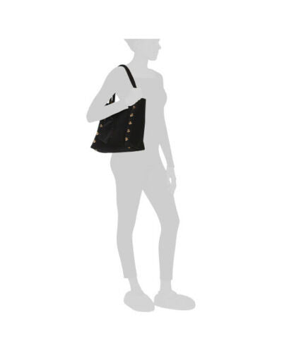 Velvet Tote With Antique Brass Hearts Eric Javits