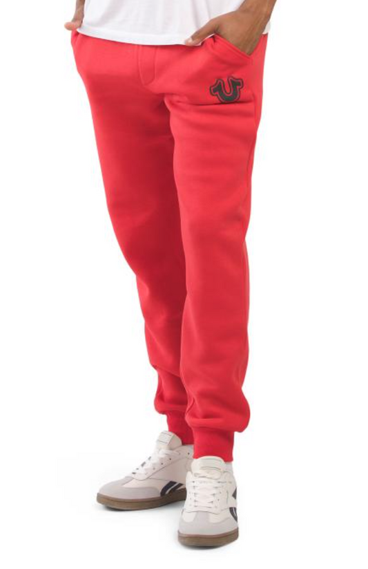 True Religion Core Fleece Joggers Red Men’s XXL