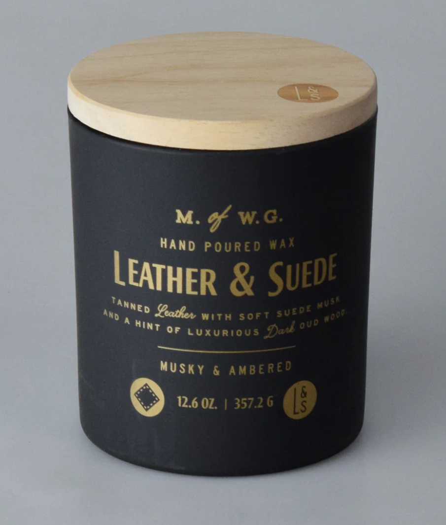 LEATHER & SUEDE Scented Candle 2-Wick 12.6 oz.