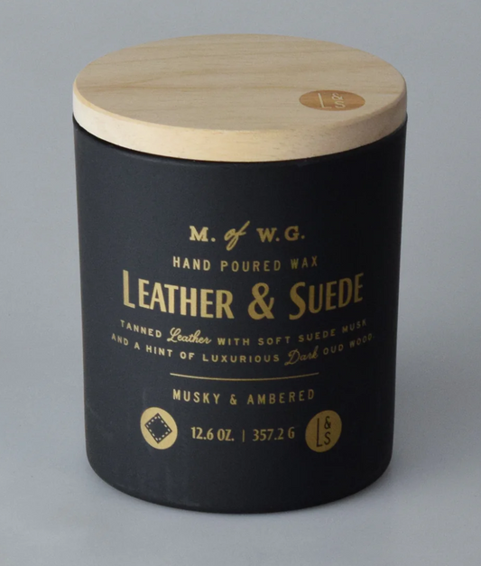 LEATHER & SUEDE Scented Candle 2-Wick 12.6 oz.