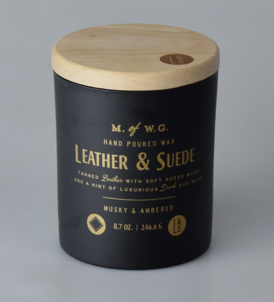 LEATHER & SUEDE Scented Candle 2-Wick 12.6 oz.