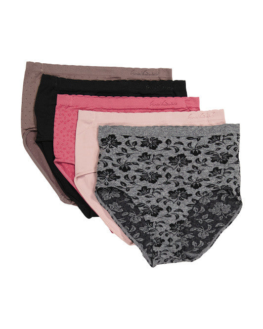GLORIA VANDERBILT Plus 5pk Seamless Briefs Size 2X