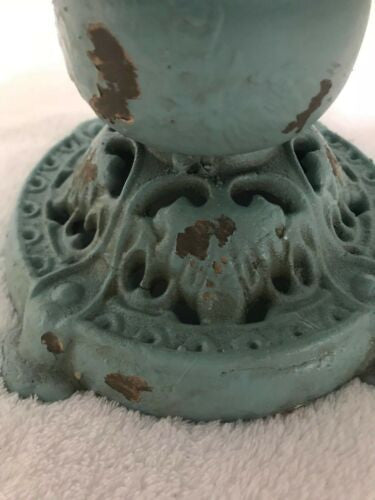 Square Metal Rustic Tray Stand Distressed Tiffany Pedestal Cake Stand Center pc