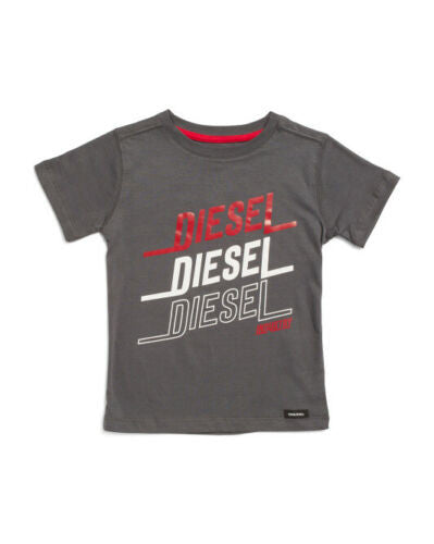 Triple Logo T-shirt for Boys graphic print cotton DIESEL
