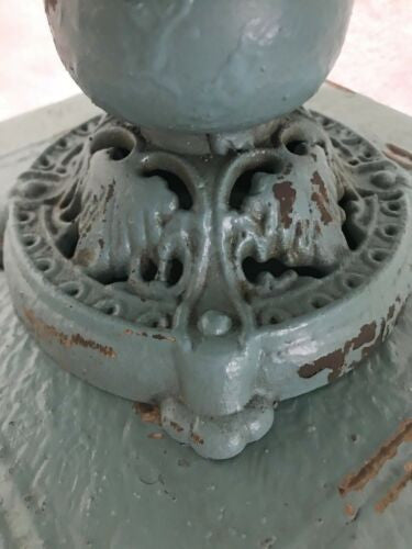 Square Metal Rustic Tray Stand Distressed Tiffany Pedestal Cake Stand Center pc
