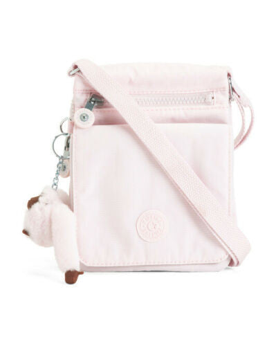 KIPLING " New Eldorado " Crossbody Bag CLOUD PINK TONAL Nylon