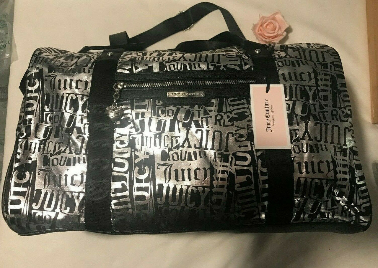 Los Angeles Ransom Note Weekender Tote Duffel Bag Juicy Couture