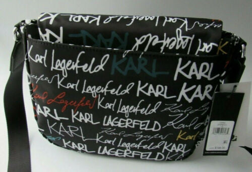 Cara Graffiti Signature Nylon Crossbody Messenger Bag