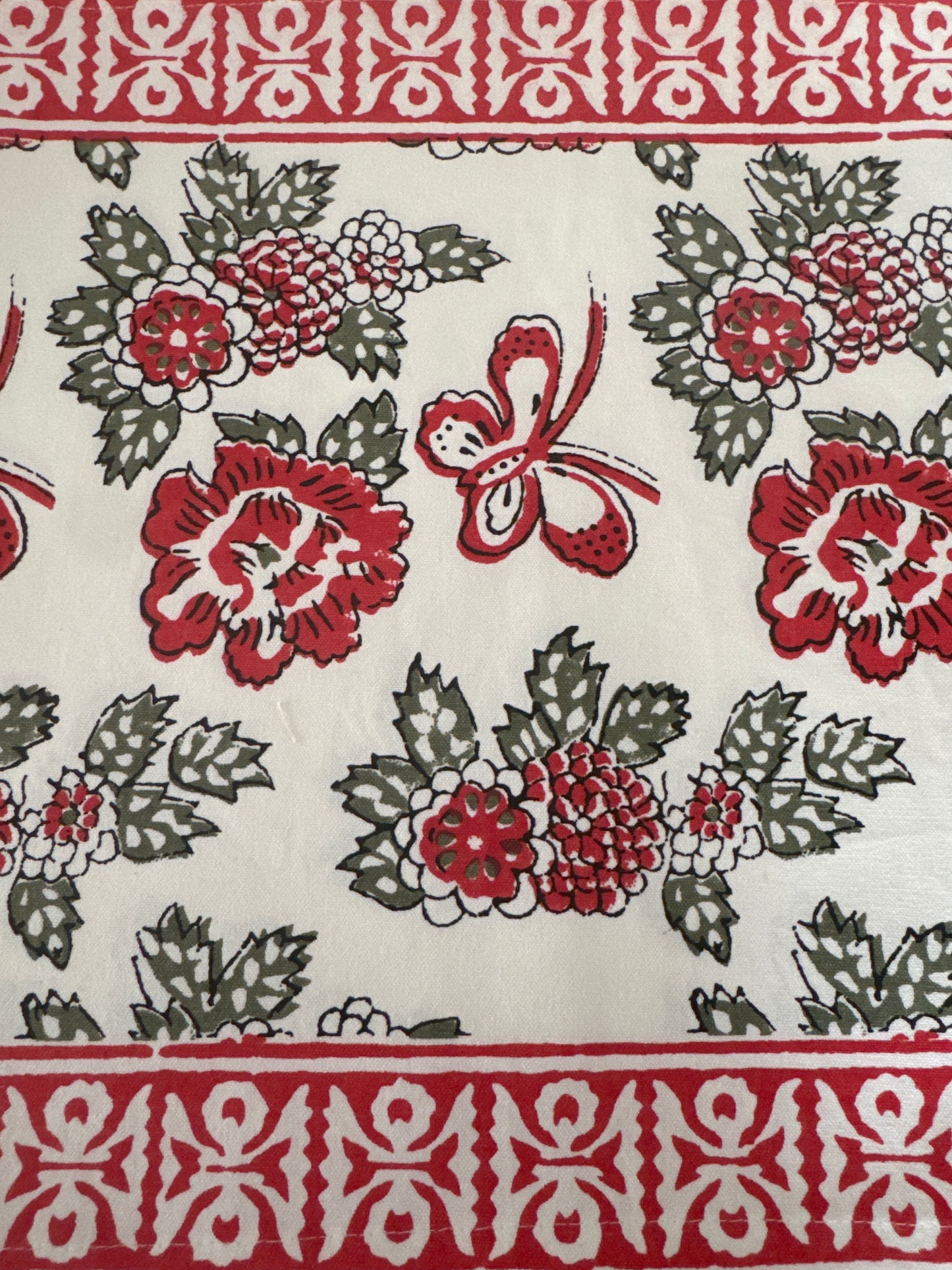 Placemats – 13" x 19" Cotton Set of 4 Block Print