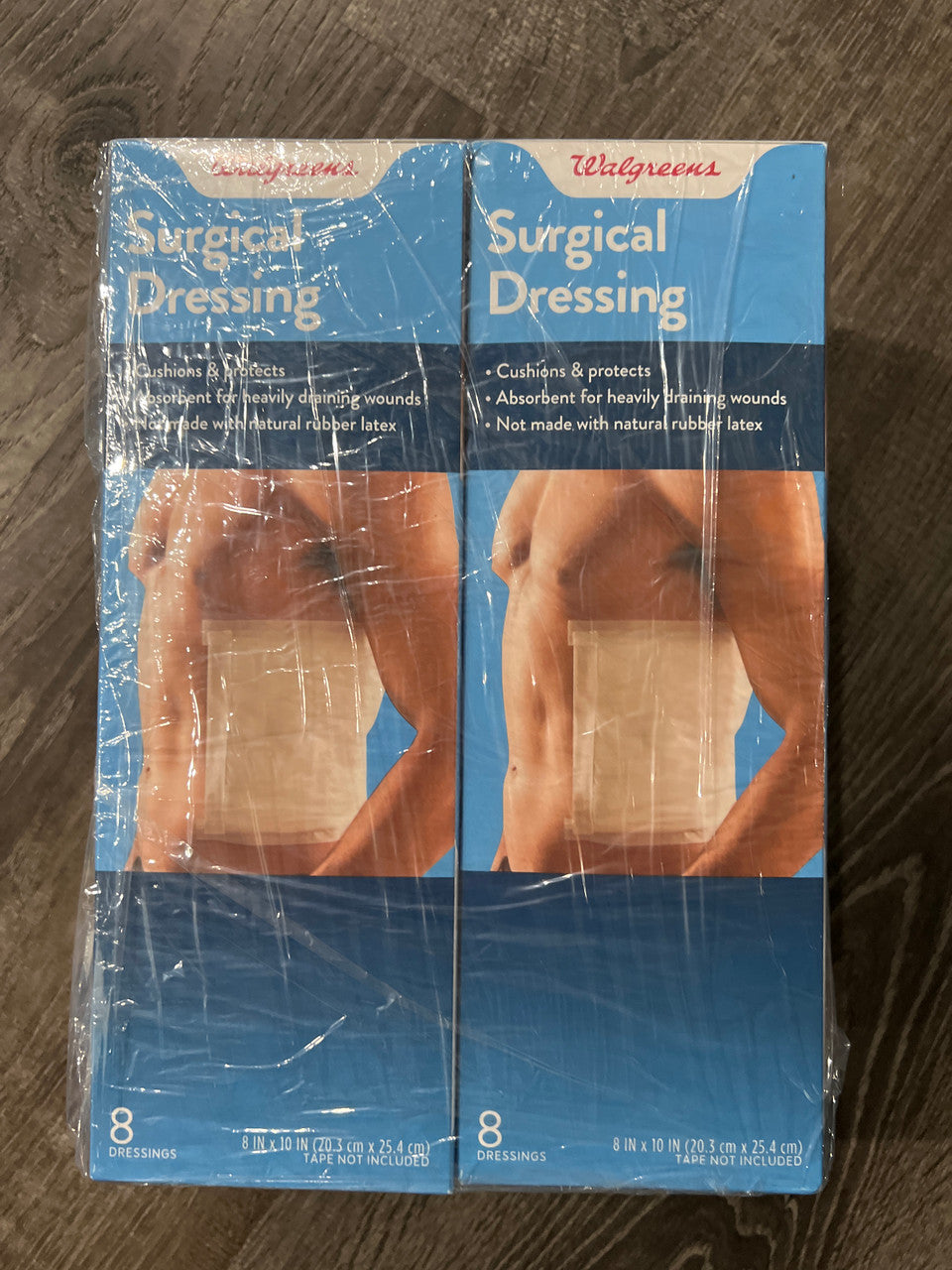 2 packs Surgical Dressing Cushions Protects Absorbent for (total 16 dressings)  wounds