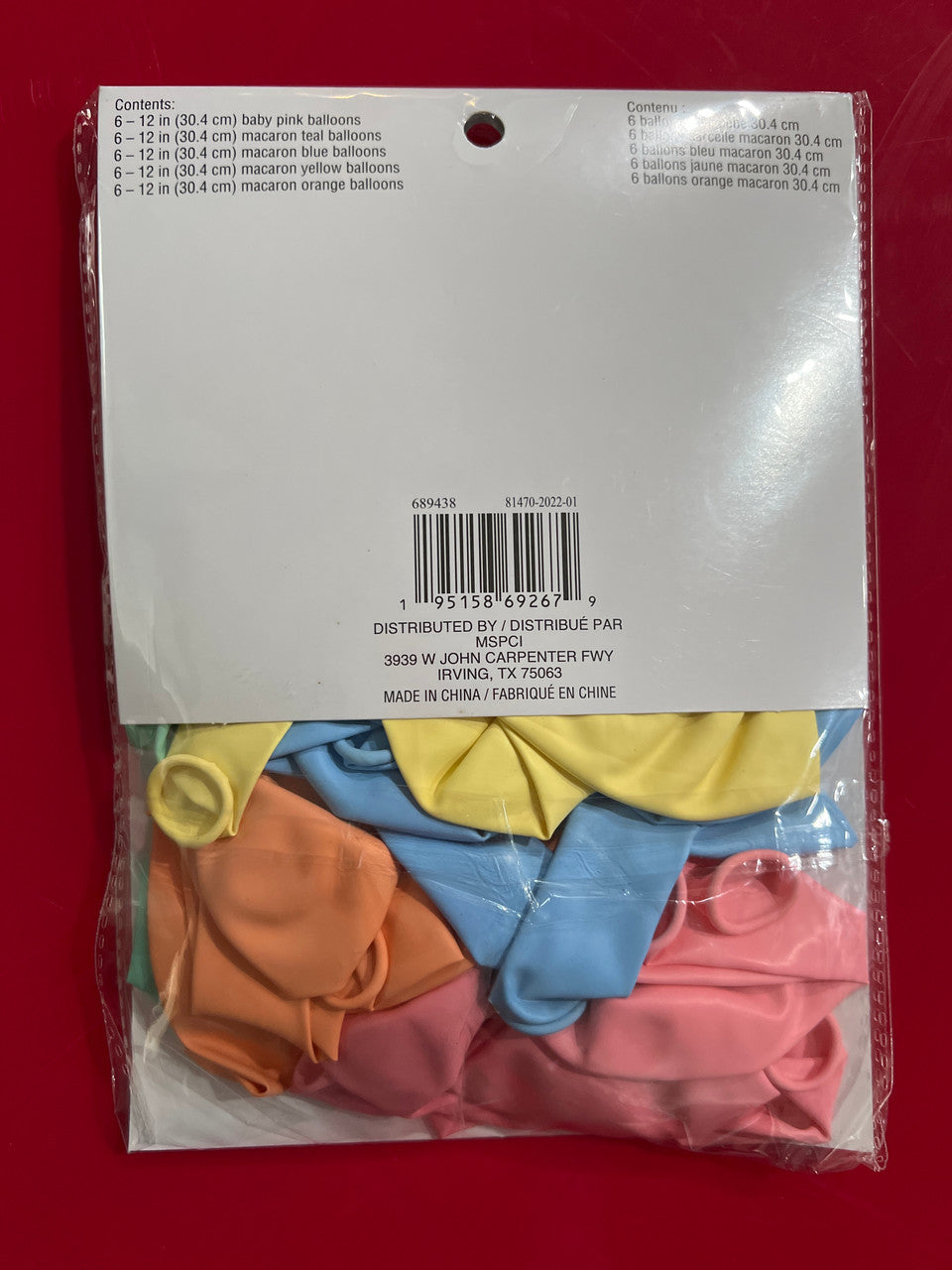 Celebrate it Balloons 30 pcs 12" Baby Pink Macaron Teal Blue Yellow Orange