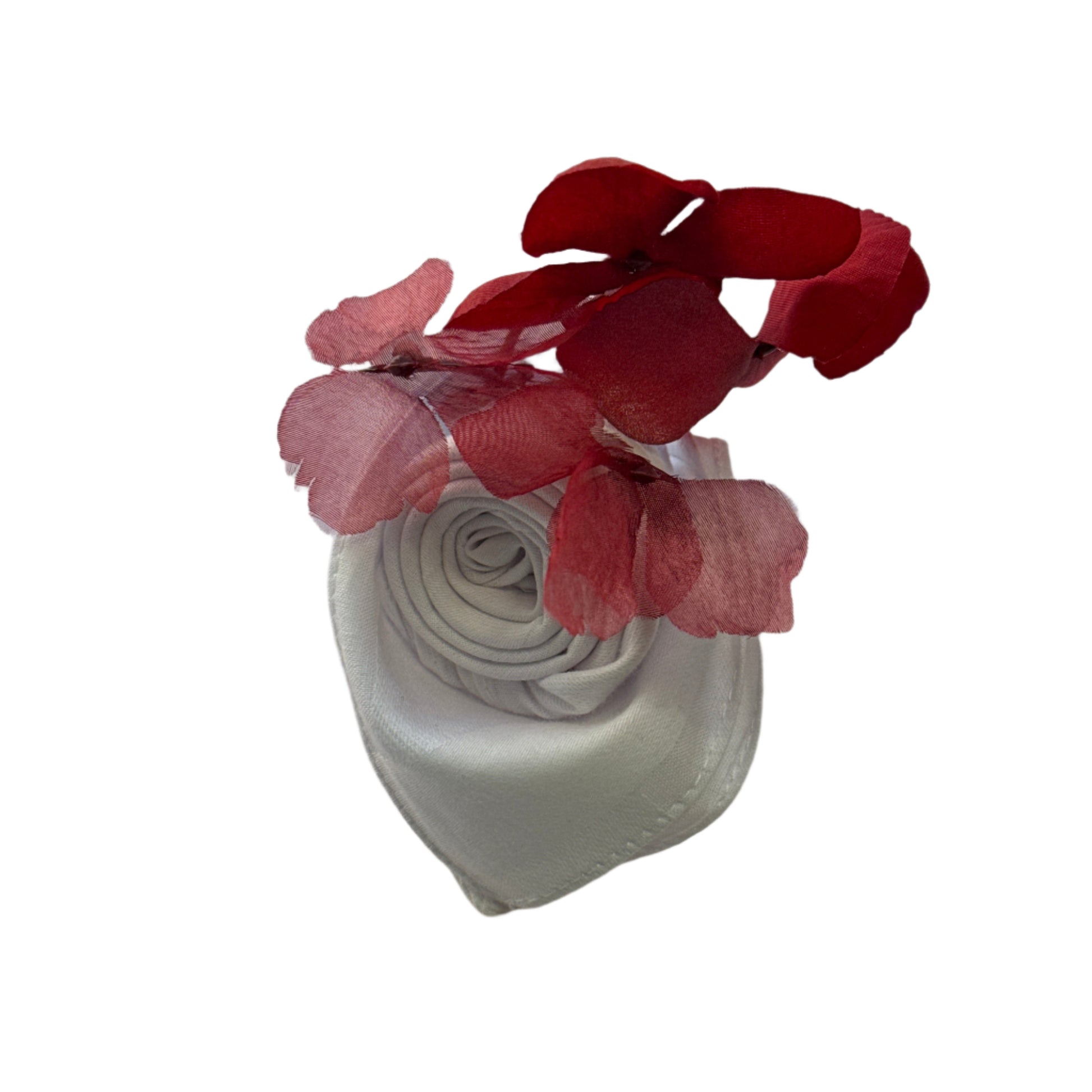 Monarch Linens white polyester satin napkins set of eight 16 x 16 inches lightweight decorative cloth napkins for weddings and formal table settings