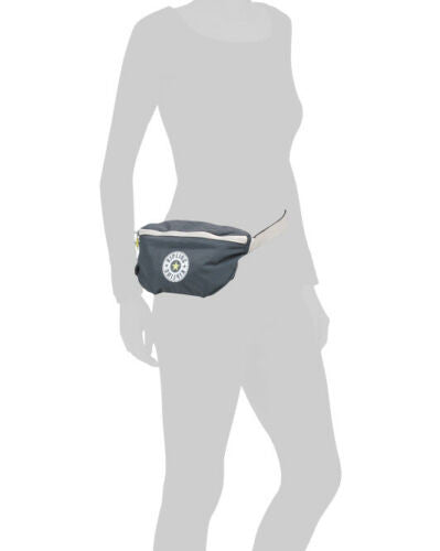 Kipling Fresh Waist Pack in Grey Slate with adjustable strap, zip closure, interior pocket, and monkey charm.