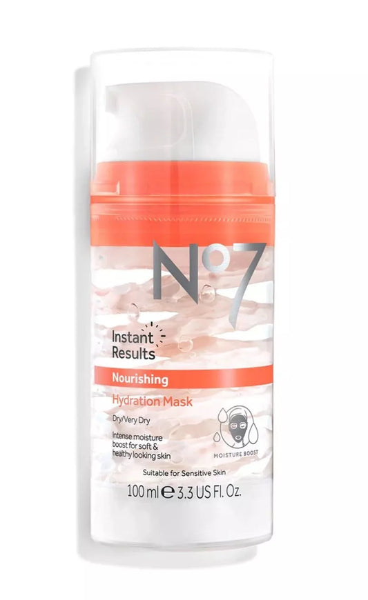 No7 Nourishing Hydration Mask 100 ml bottle – skincare for hydration and moisture