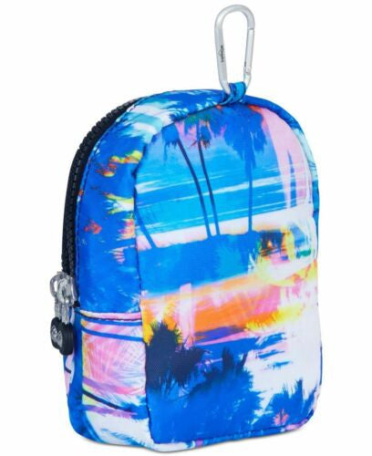 Kami Mini Bag Key Chain Printed Prism Nylon Pouch 4.25"x 6"x 2.75" Kipling